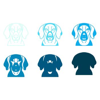 imagem do arquivo vetor para download Vetor de cães da raça Plott Hound  