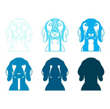 imagem do arquivo vetor para download Vetor de cães da raça Pointer