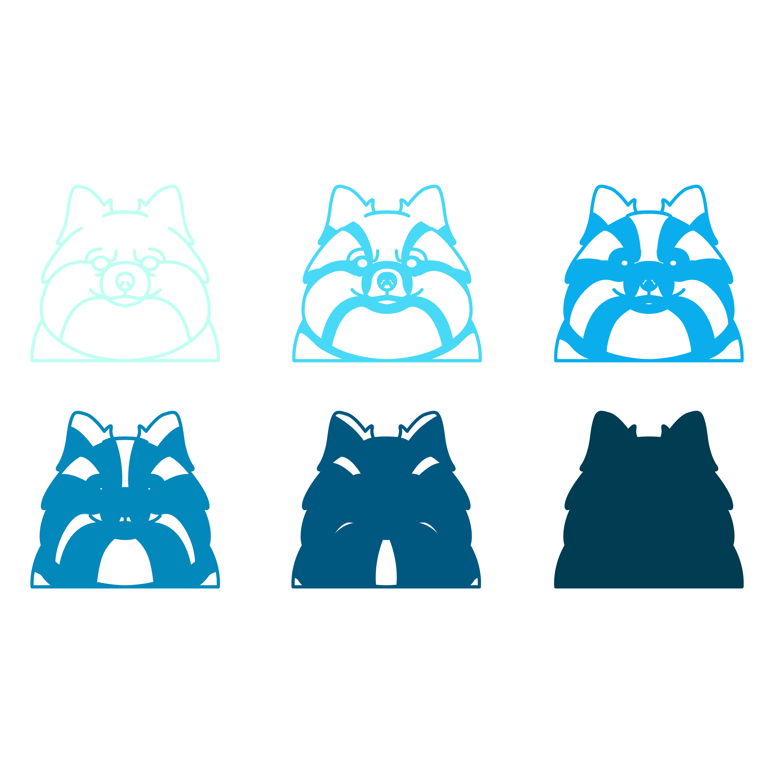 imagem do arquivo vetor para download Vetor de cães da raça Pomeranian
