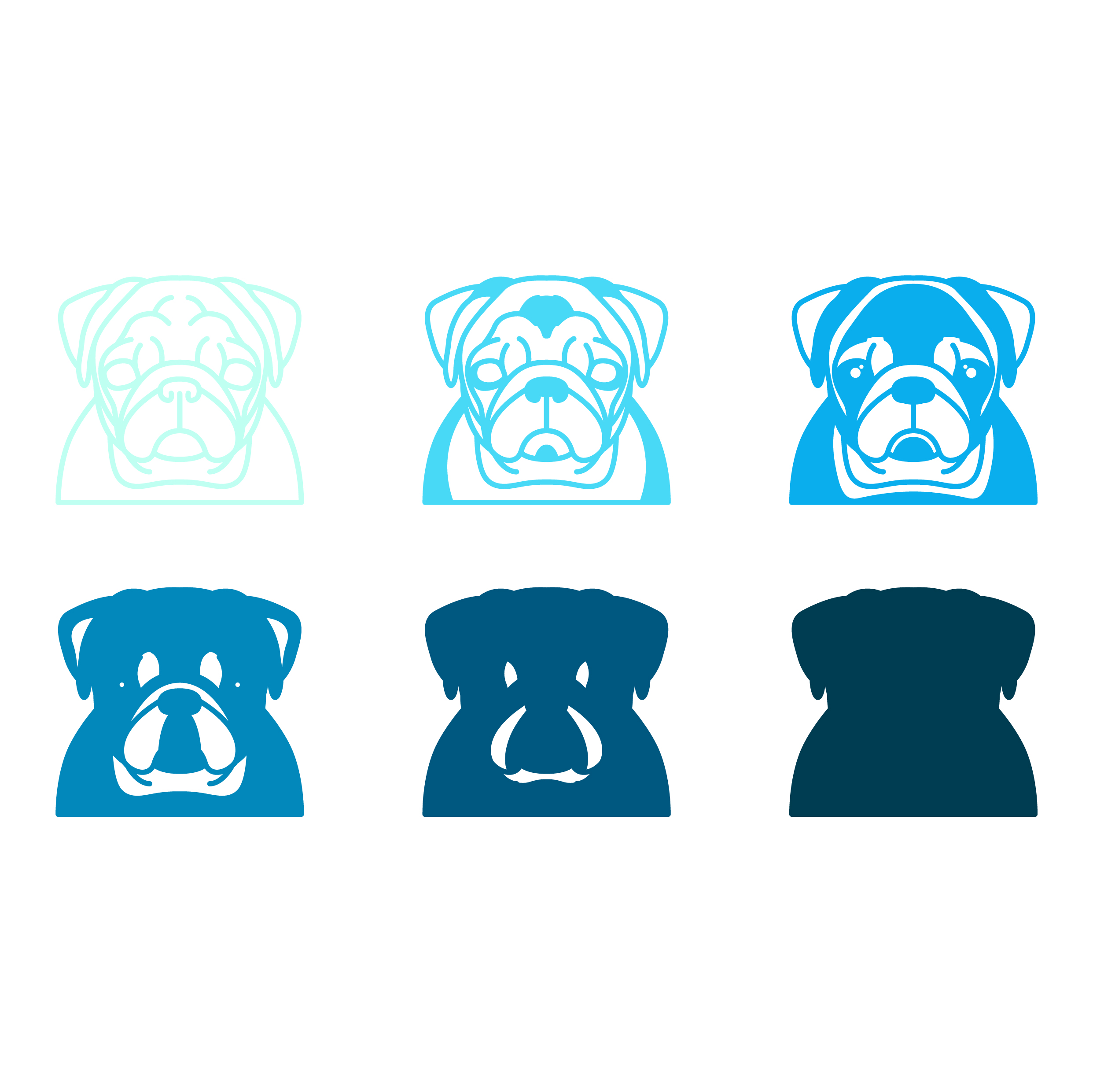 imagem do arquivo vetor para download Vetor de cães da raça Pug