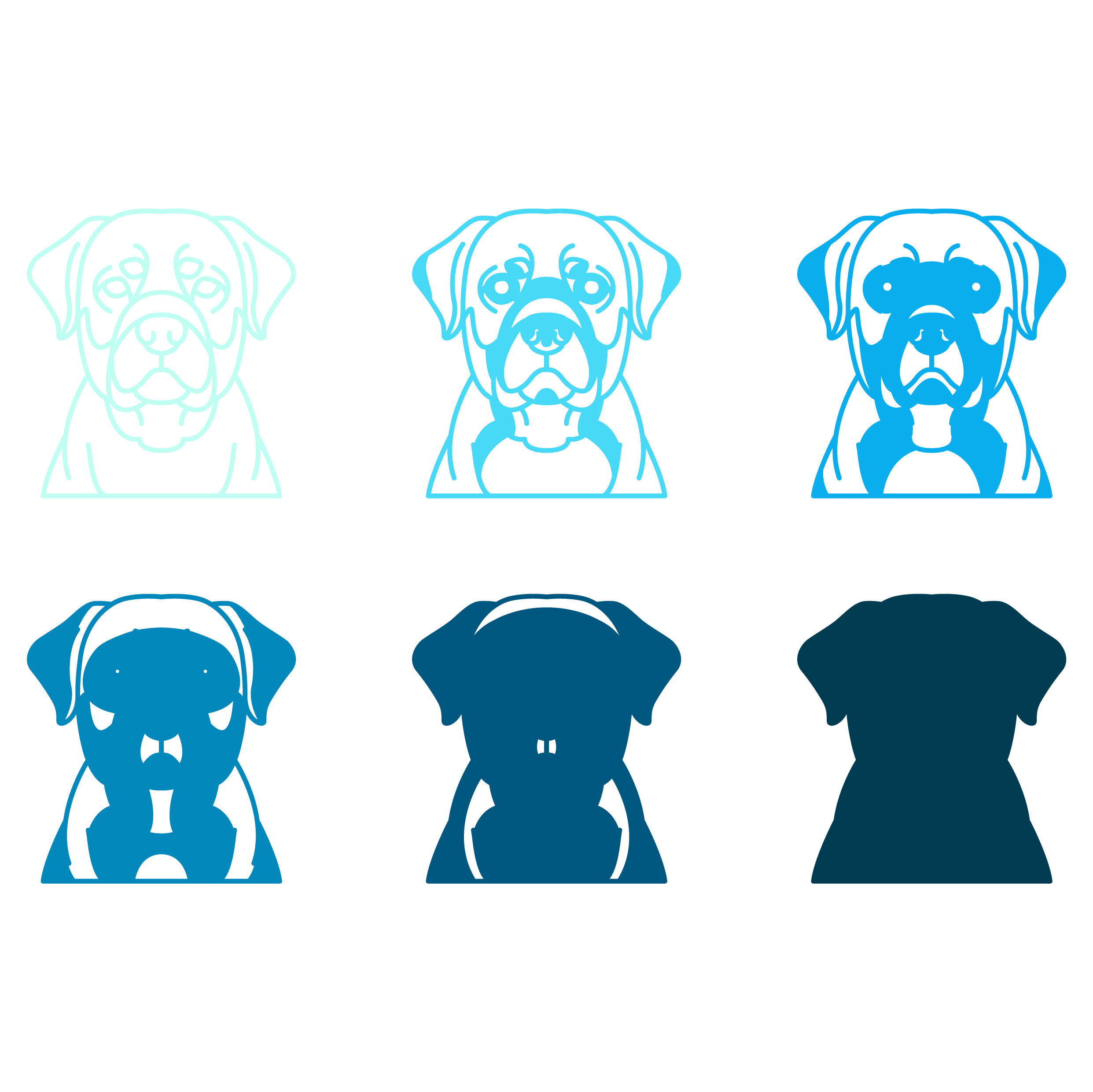 imagem do arquivo vetor para download Vetor de cães da raça Rottweiler