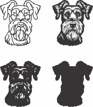 imagem do arquivo vetor para download Vetor de cão Airedale Terrier