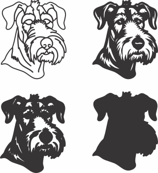 imagem do arquivo vetor para download Vetor de cão Airedale Terrier