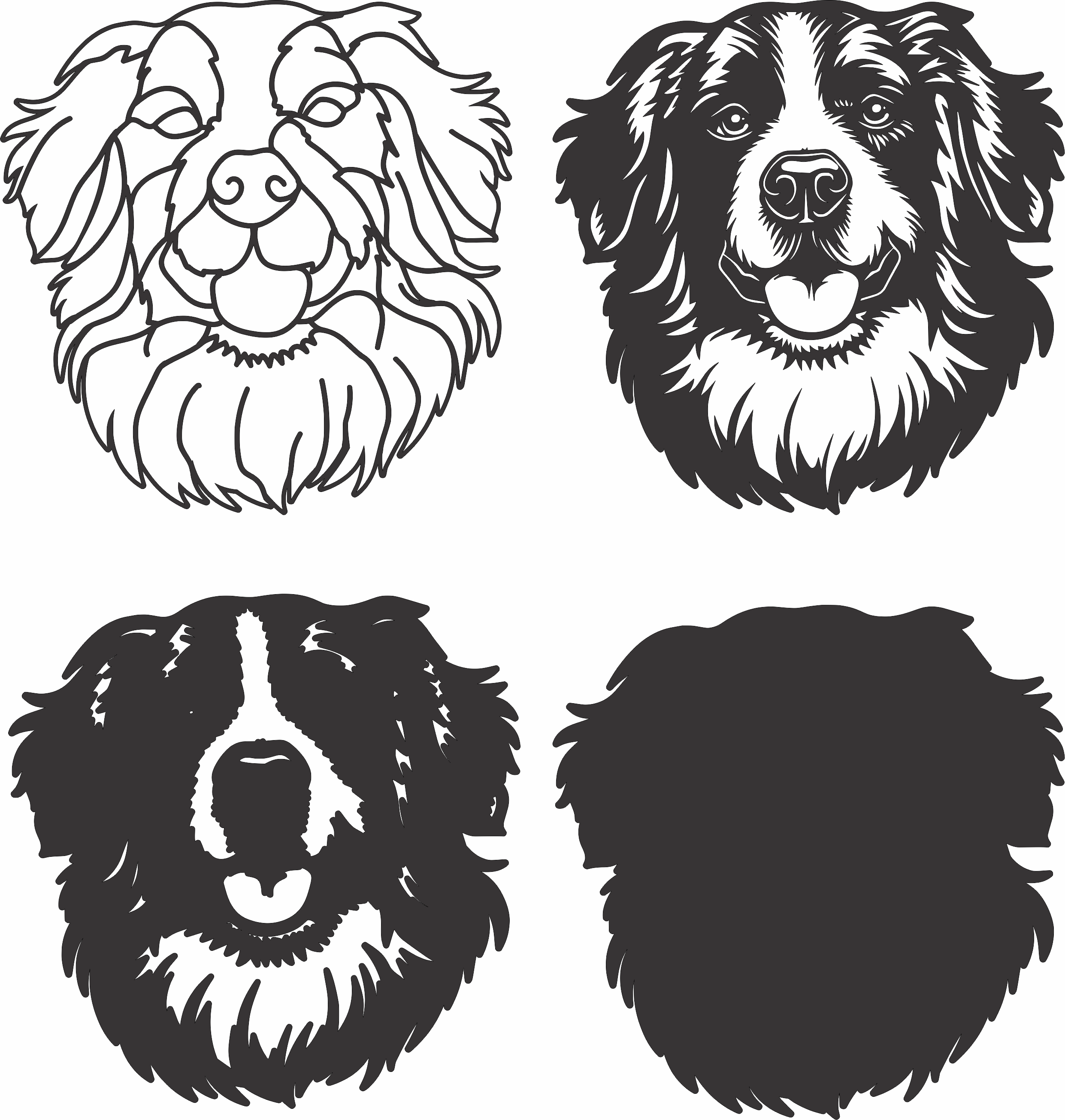 imagem do arquivo vetor para download Vetor de cão Bernese Mountain
