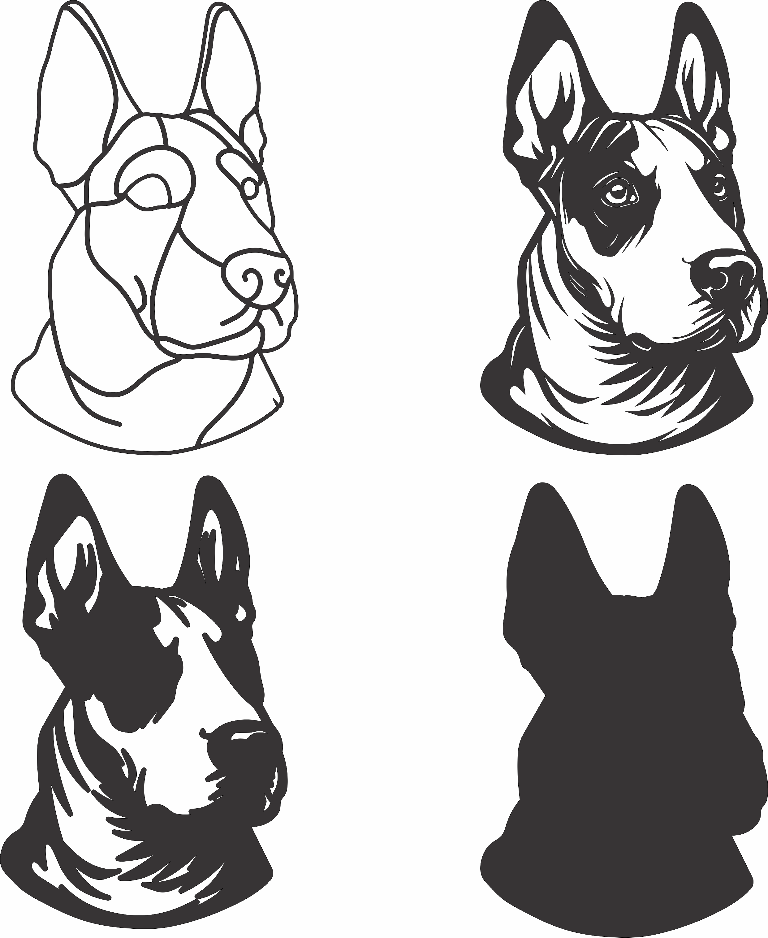 imagem do arquivo vetor para download Vetor de cão Bull Terrier 2