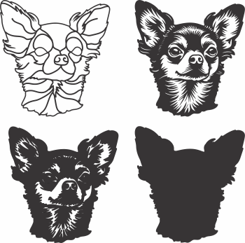 imagem do arquivo vetor para download Vetor de cão Chihuahua