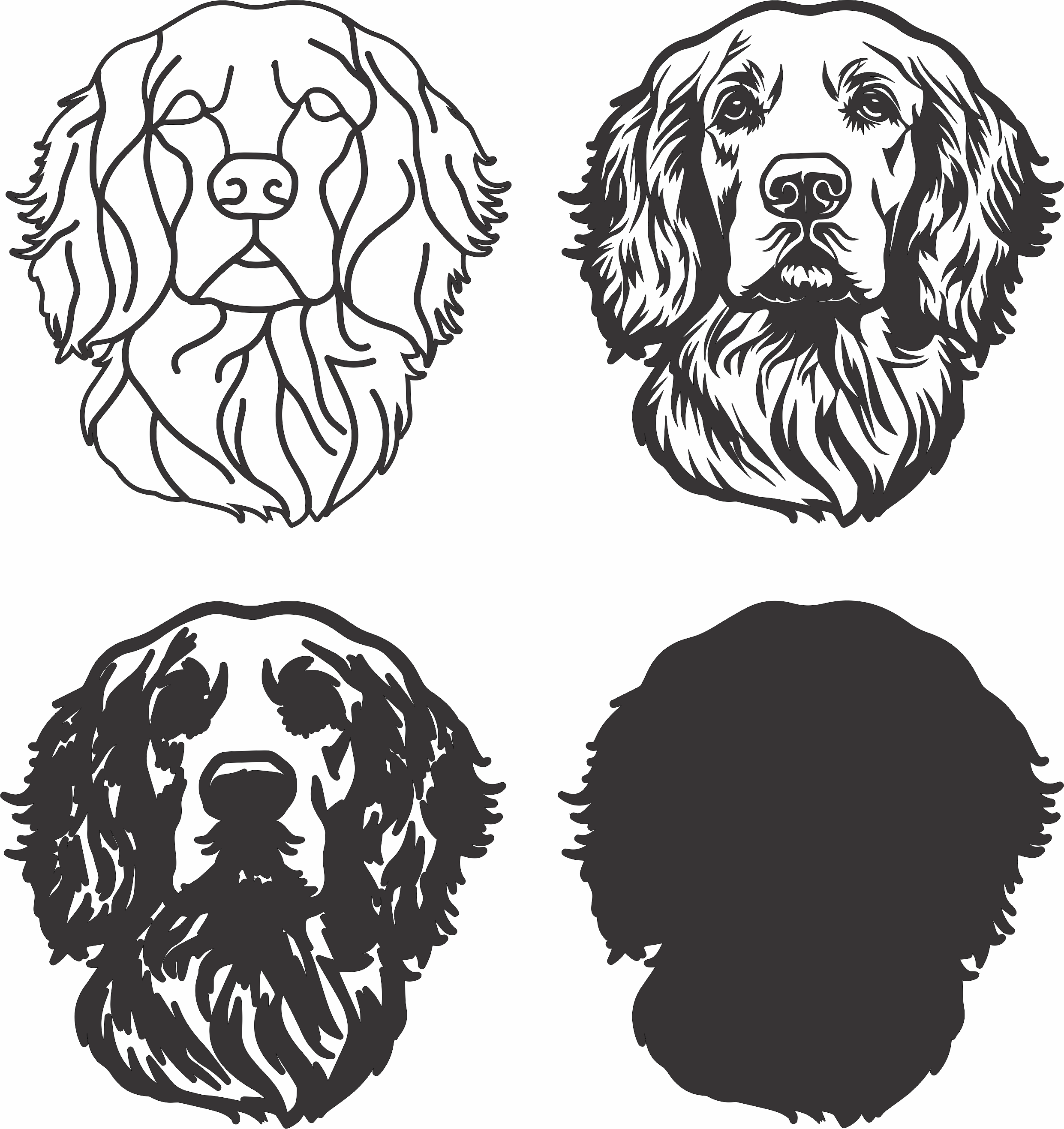 imagem do arquivo vetor para download Vetor de cão Clumber Spaniel.