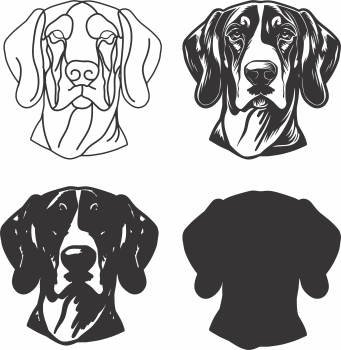imagem do arquivo vetor para download Vetor de cão Coonhound