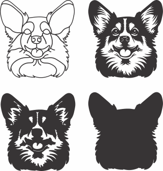 imagem do arquivo vetor para download Vetor de cão Corgi