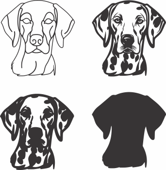 imagem do arquivo vetor para download Vetor de cão Dalmatian