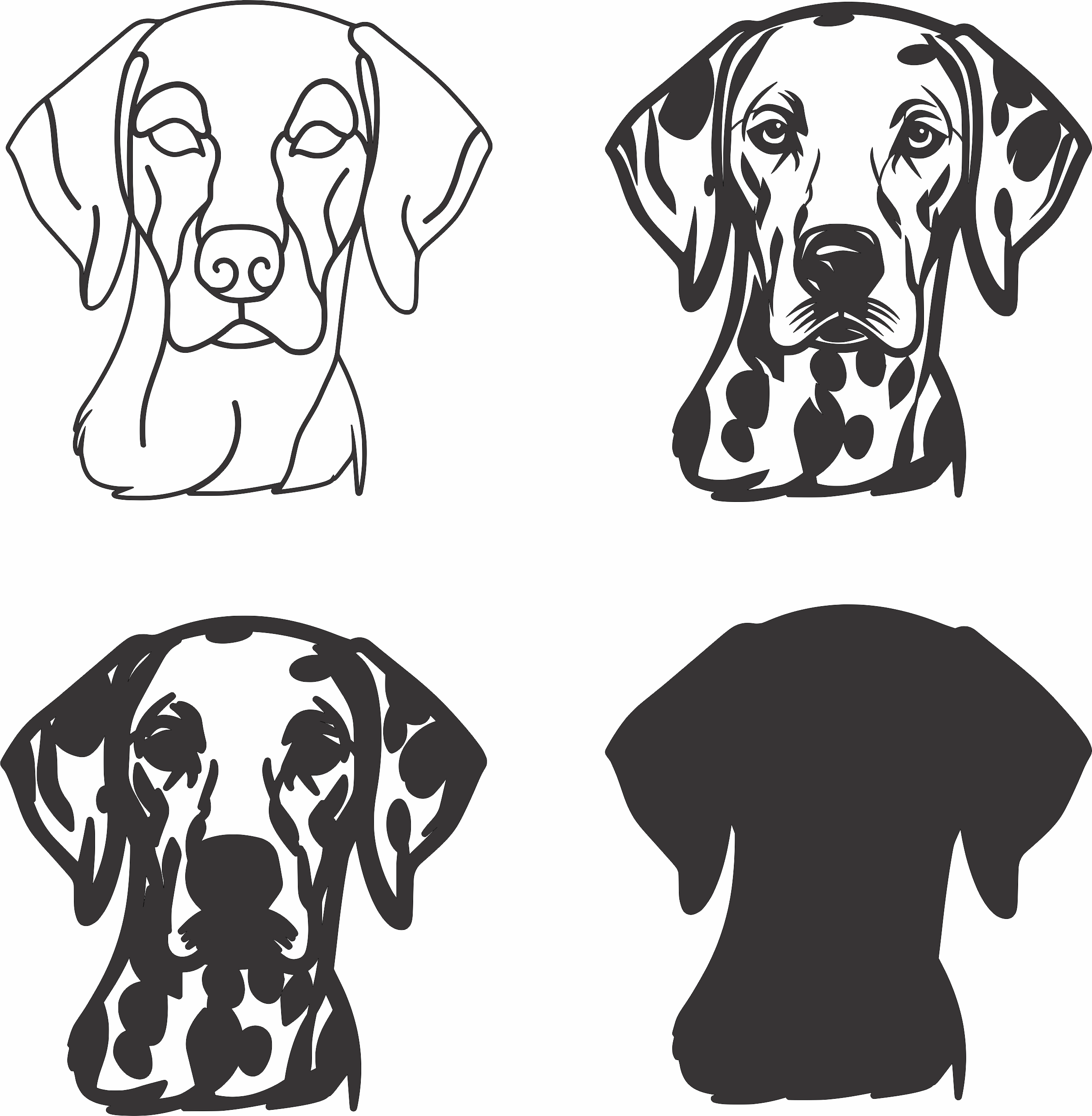 imagem do arquivo vetor para download Vetor de cão Dalmatian