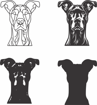 imagem do arquivo vetor para download Vetor de cão German Pinscher