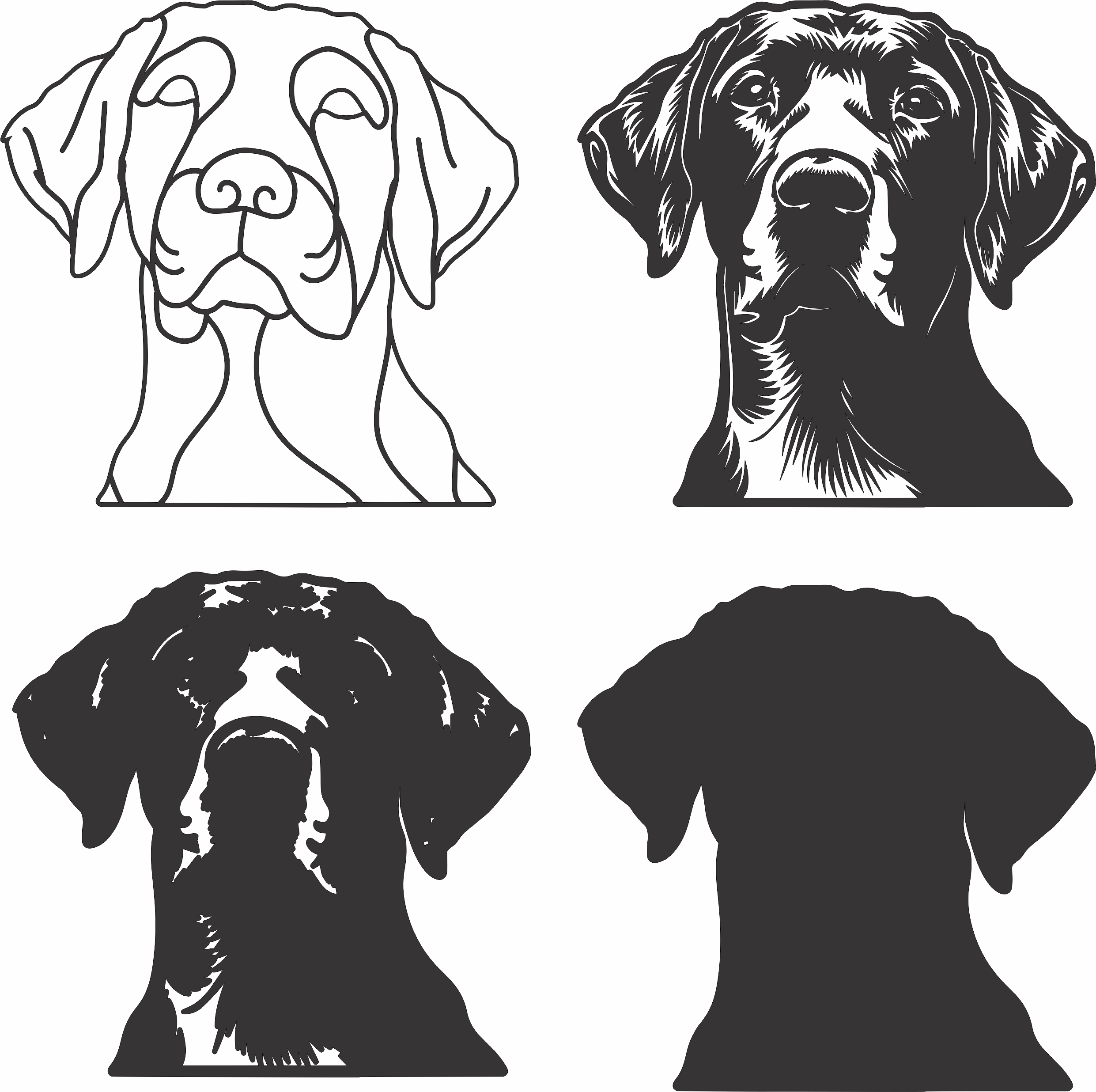 imagem do arquivo vetor para download Vetor de cão German Pointer