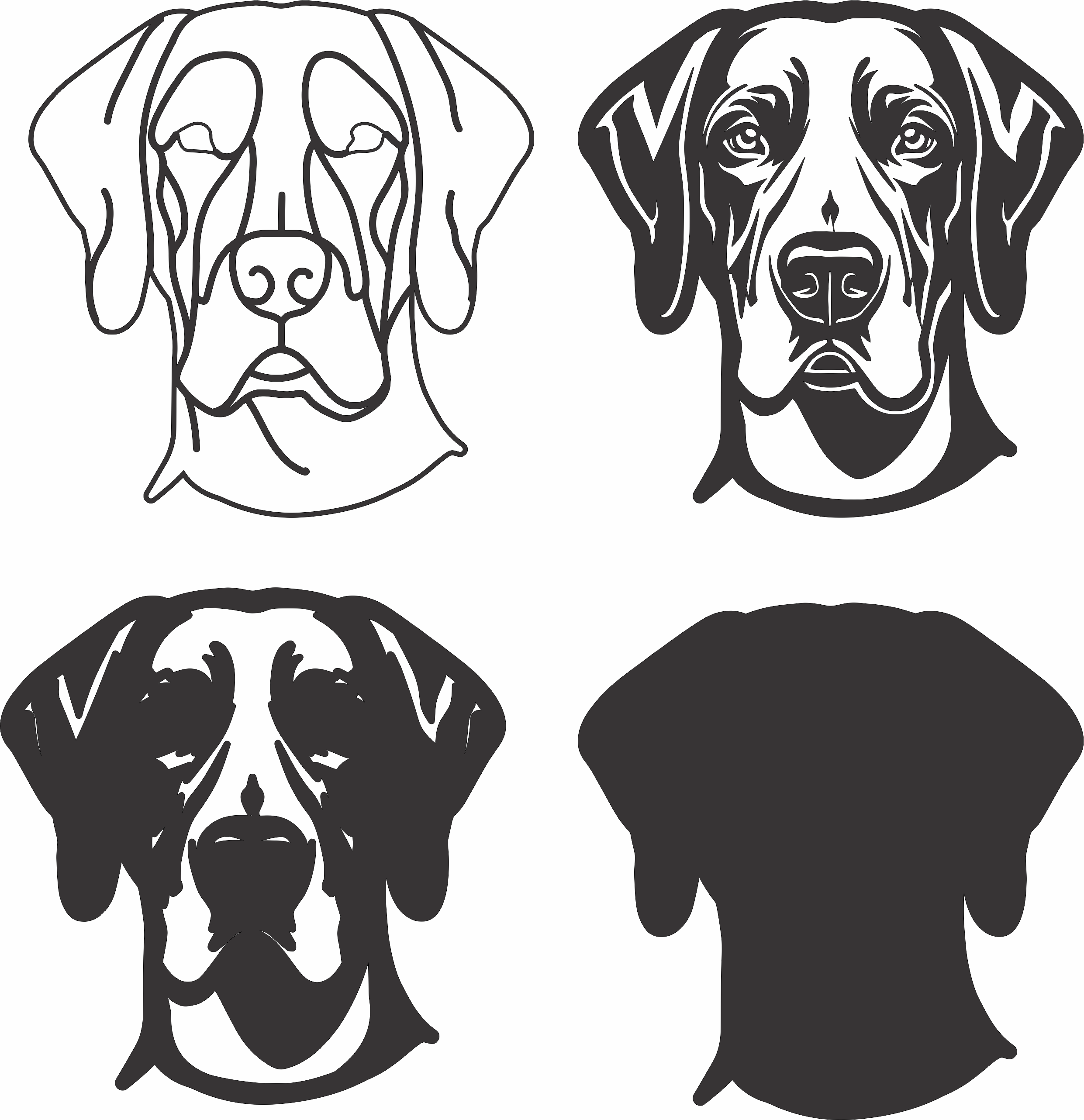 imagem do arquivo vetor para download Vetor de cão German Shorthaired.