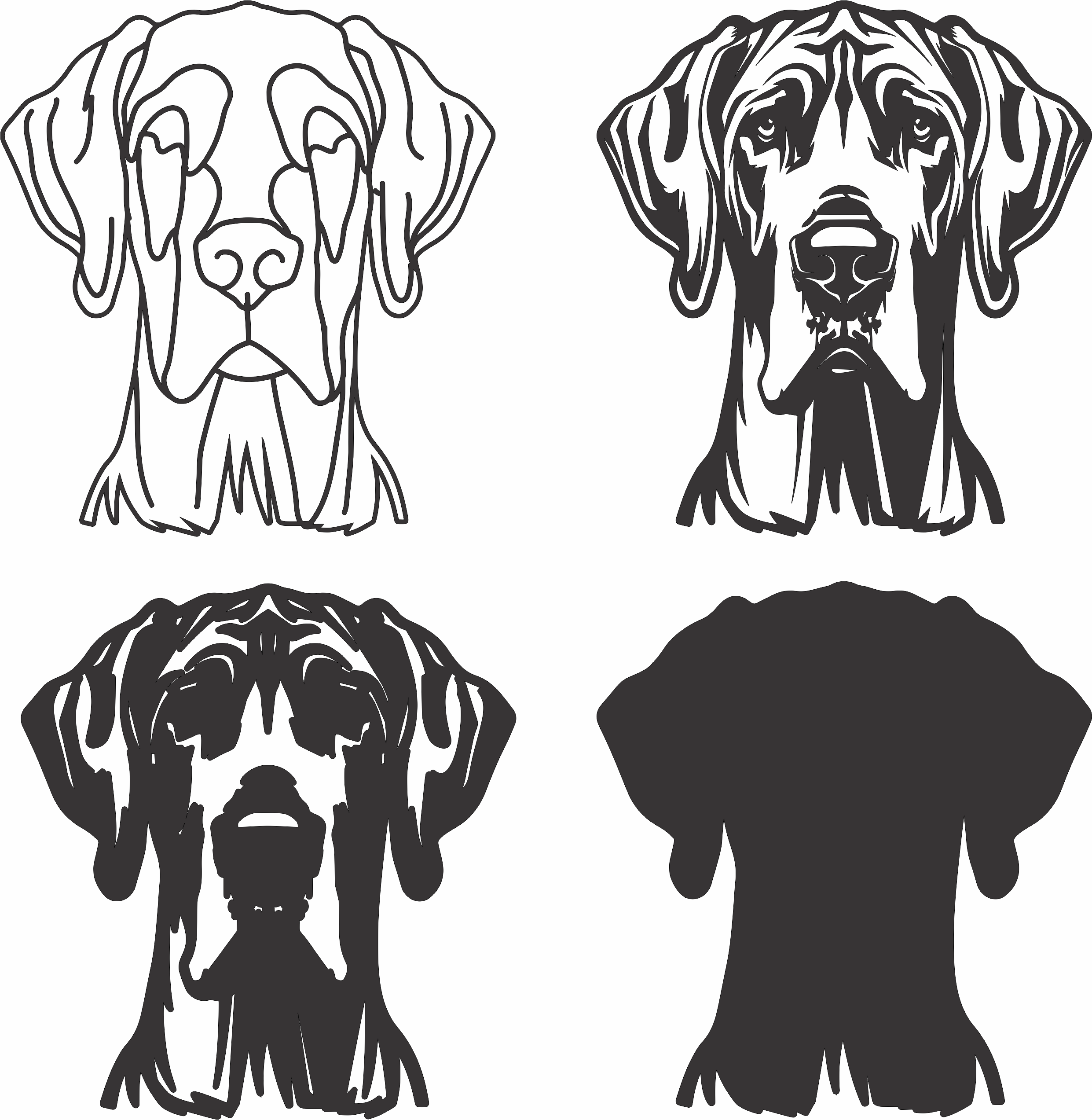 imagem do arquivo vetor para download Vetor de cão Great Dane