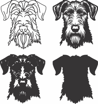 imagem do arquivo vetor para download Vetor de cão Irish Wolfhound