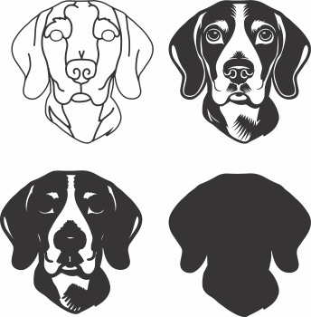 imagem do arquivo vetor para download Vetor de cão  Beagle