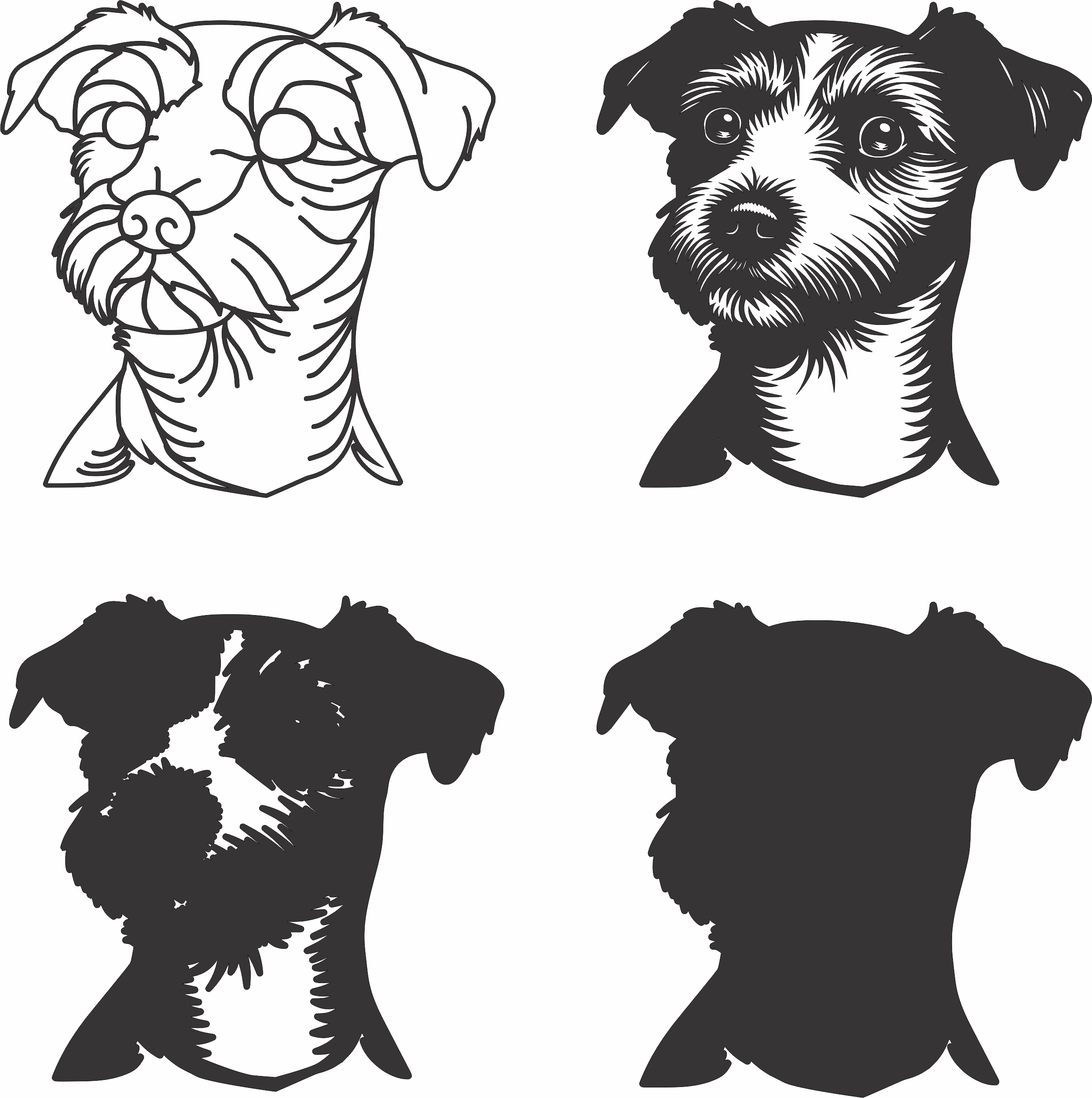 imagem do arquivo vetor para download Vetor de cão Jack Russell Terrier2