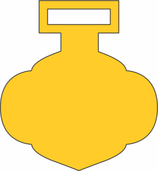 imagem do arquivo vetor para download Vetor de medalha arredondada com base curva