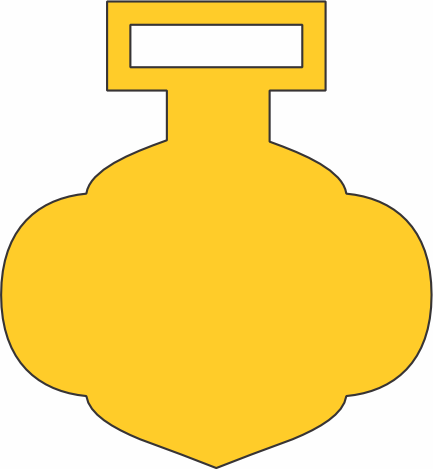 imagem do arquivo vetor para download Vetor de medalha arredondada com base curva