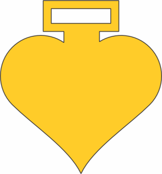 imagem do arquivo vetor para download Vetor de medalha em formato de coração