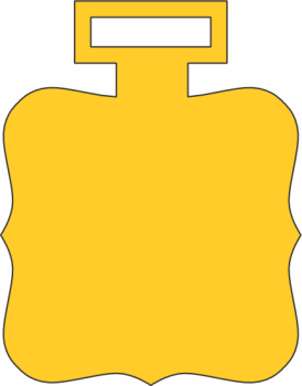 imagem do arquivo vetor para download Vetor de medalha quadrada com bordas onduladas