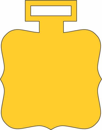 imagem do arquivo vetor para download Vetor de medalha quadrada com bordas onduladas