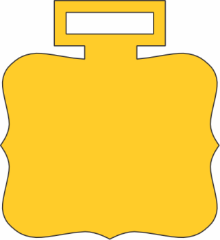 imagem do arquivo vetor para download Vetor de medalha quadrada com bordas onduladas