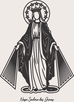 imagem do arquivo vetor para download Vetor religioso Nossa Senhora das Graças