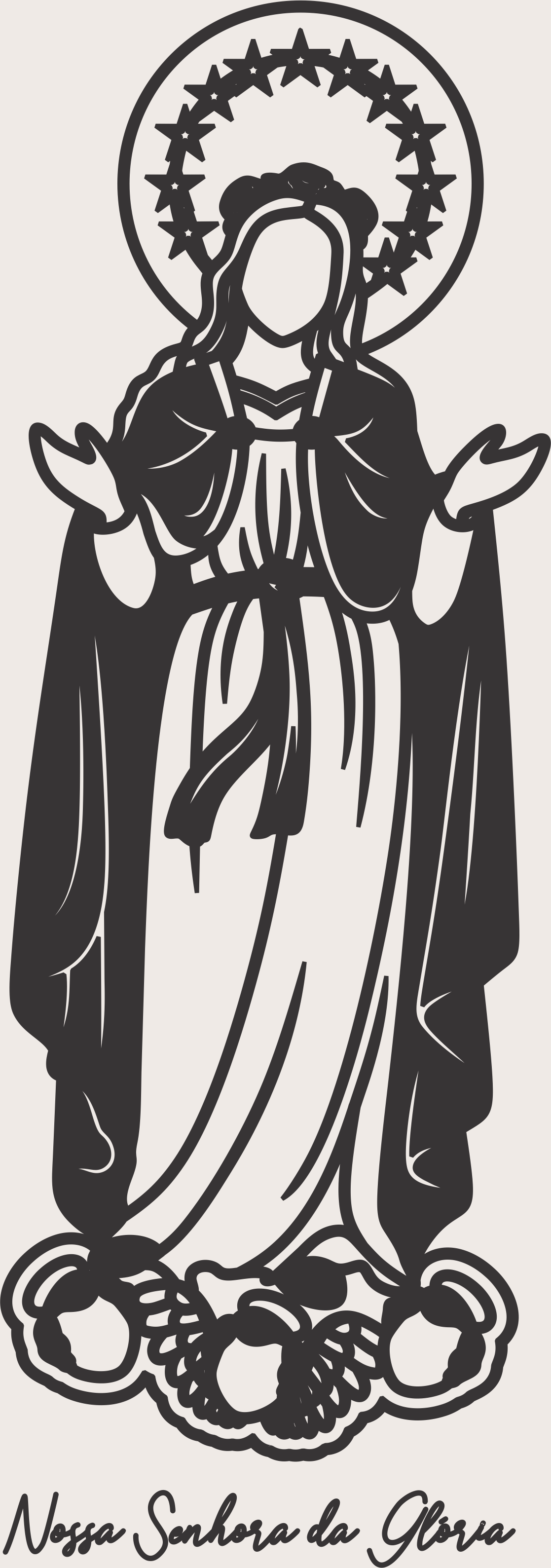 imagem do arquivo vetor para download Vetor religioso Nossa Senhora da  Glória