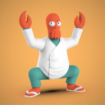 imagem do arquivo vetor para download Zoidberg 3d