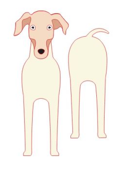 imagem do arquivo vetor para download Caixa cão Galgo inglês