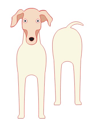 imagem do arquivo vetor para download Caixa cão Galgo inglês