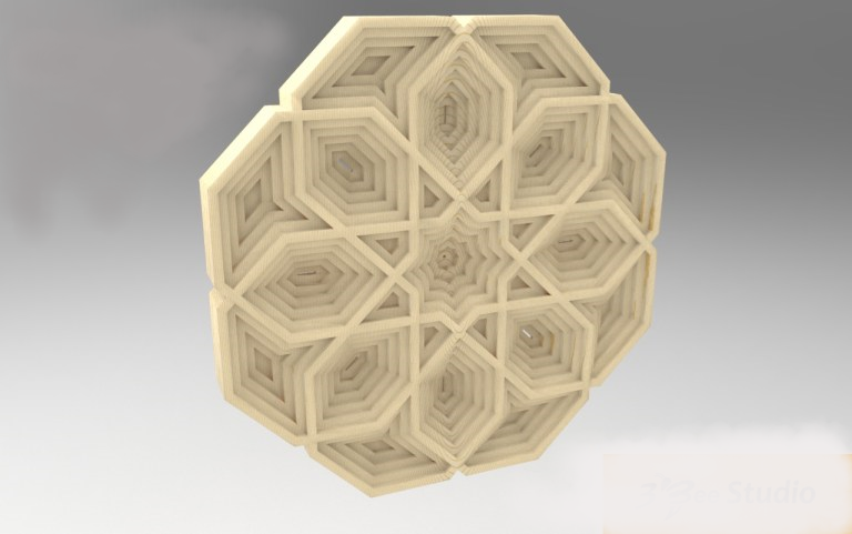 imagem do arquivo vetor para download  Desenho de Mandala 3D 