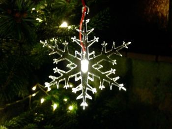 imagem do arquivo vetor para download  Flocos de Neve de Natal com Luz LED 