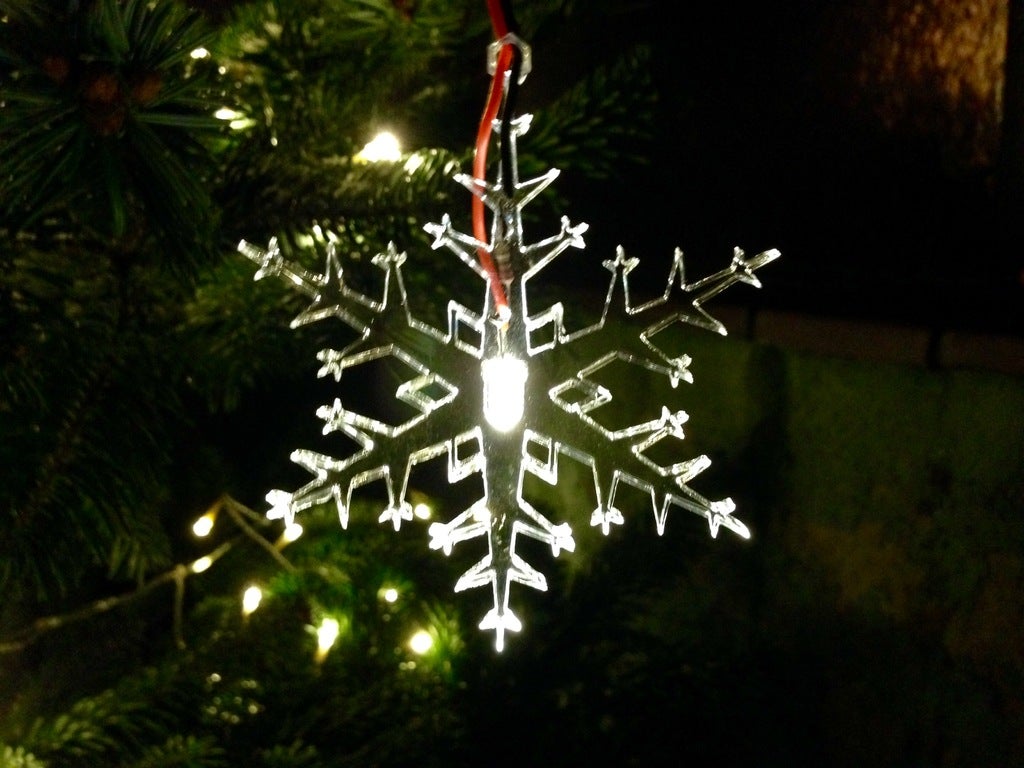 imagem do arquivo vetor para download  Flocos de Neve de Natal com Luz LED 