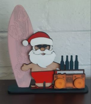 imagem do arquivo vetor para download  Papai Noel de Verão em Madeira 