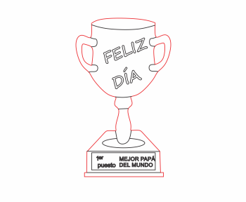 imagem do arquivo vetor para download Trofeu Melhor Papai