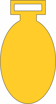 imagem do arquivo vetor para download Vetor de medalha oval vertical
