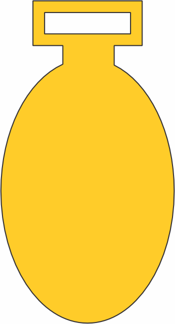 imagem do arquivo vetor para download  Vetor de medalha oval vertical