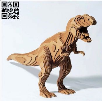 imagem do arquivo vetor para download Dinossauro T Rex 3D