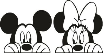 imagem do arquivo vetor para download Mickey e Minnie