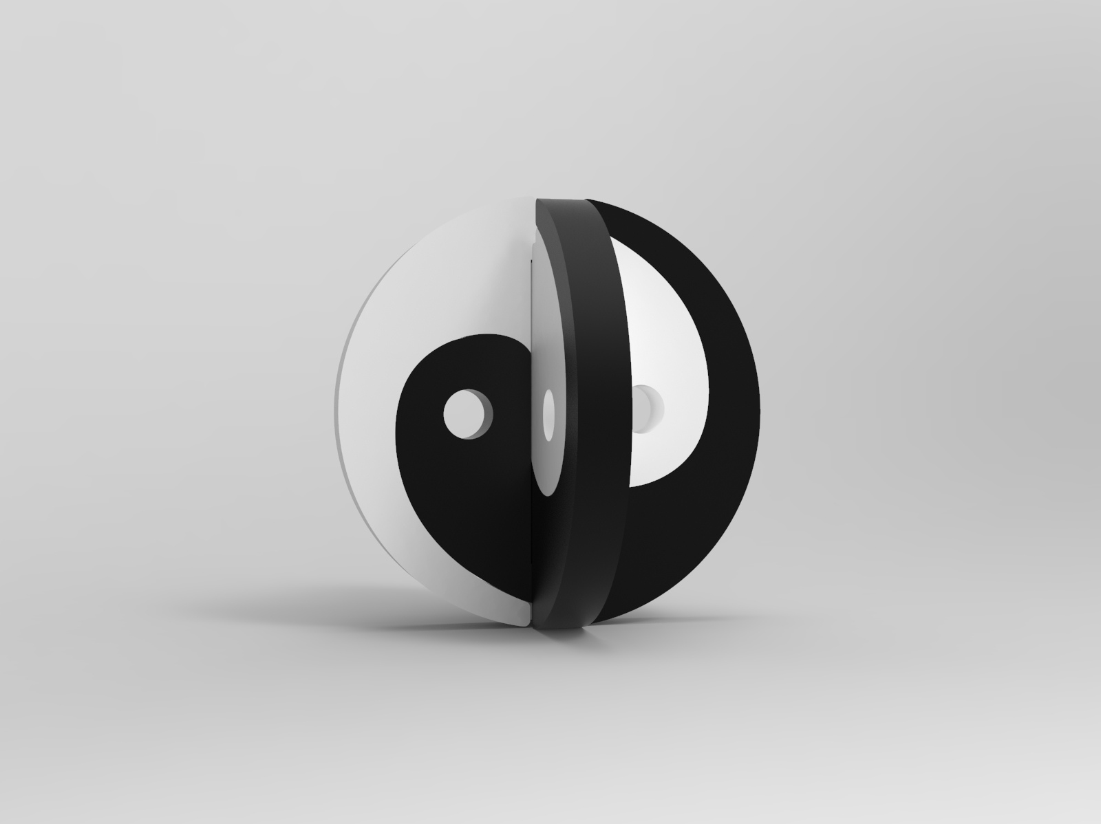 imagem do arquivo vetor para download Quebra cabeça Yin e Yang