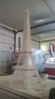 imagem do arquivo vetor para download Torre Eiffel 3D