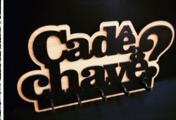 imagem do arquivo vetor para download Porta Chaves Decorativo Cade a Chave