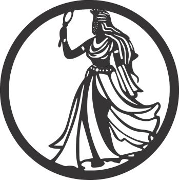 imagem do arquivo vetor para download Mandala Orixá - Oxum