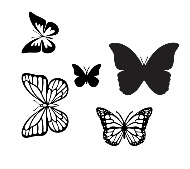 imagem do arquivo vetor para download BORBOLETAS