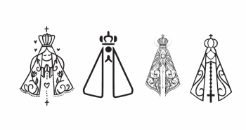 imagem do arquivo vetor para download NOSSA SENHORA VETOR RELIGIOSO