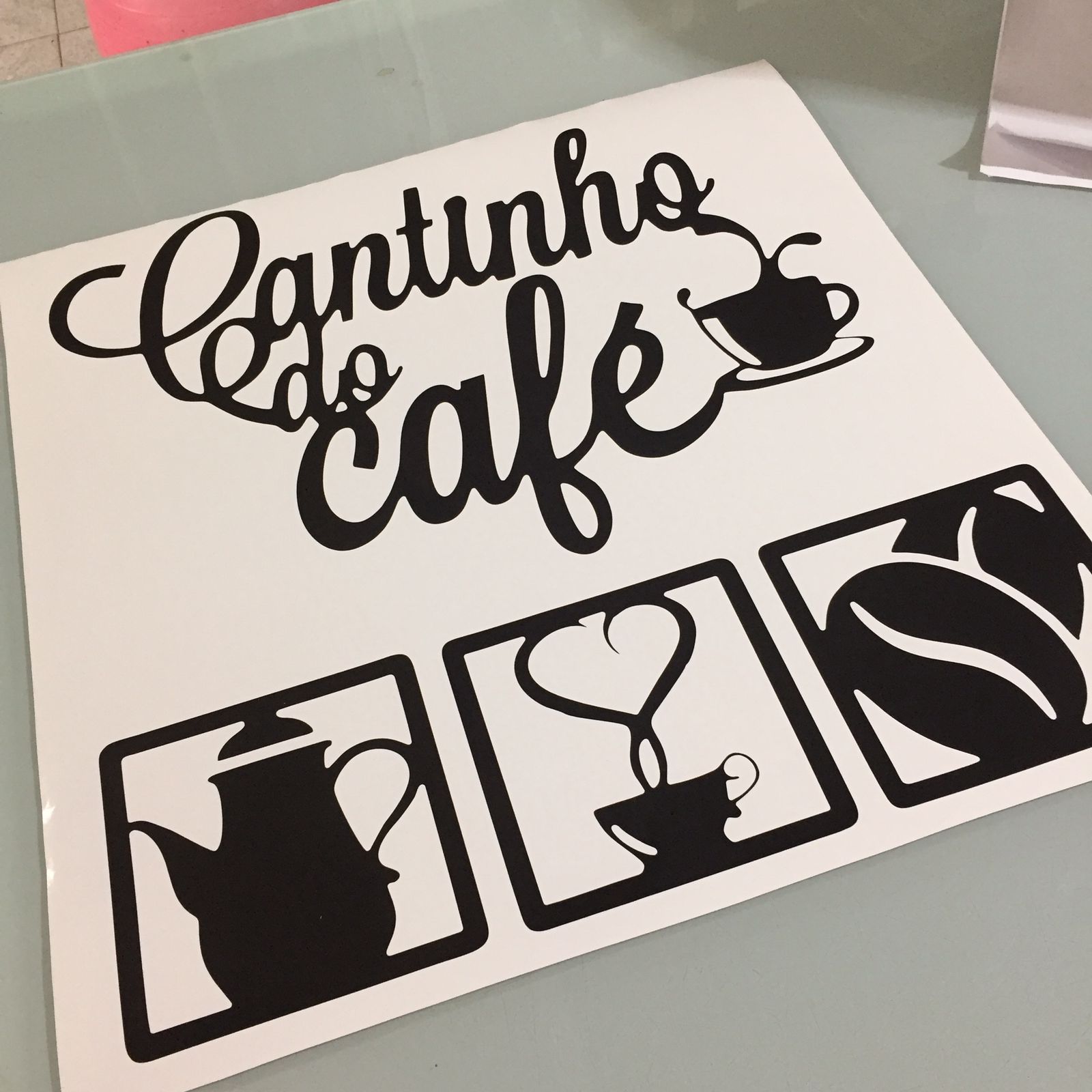 imagem do arquivo vetor para download Cantinho do café decorativo 50cm 