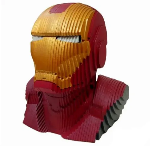 imagem do arquivo vetor para download Busto 3D Homem de Ferro